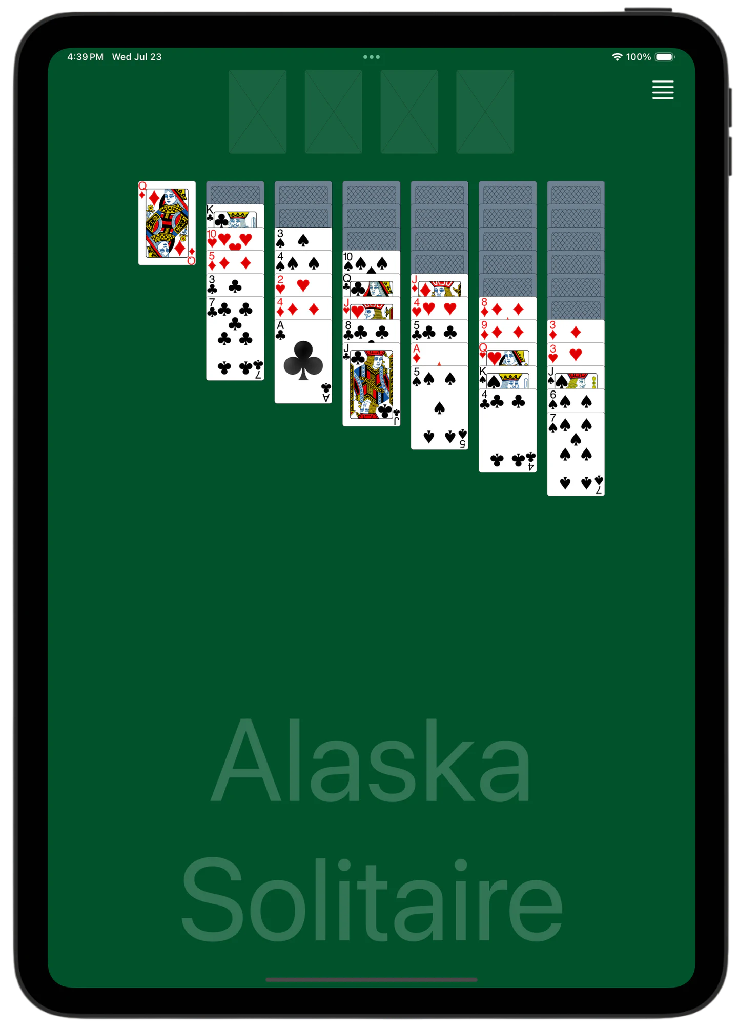 Alaska Solitaire — Rules