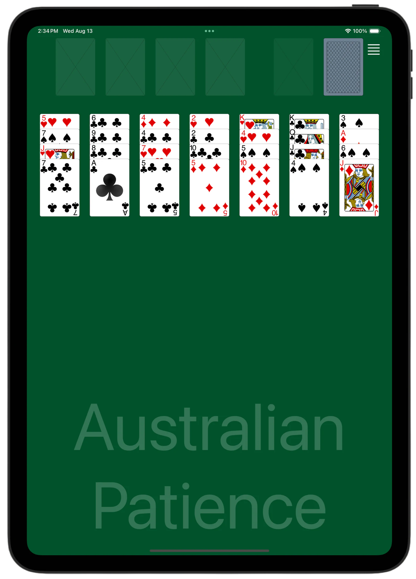 Australian Patience — Rules