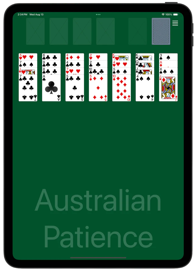 Australian Patience solitaire