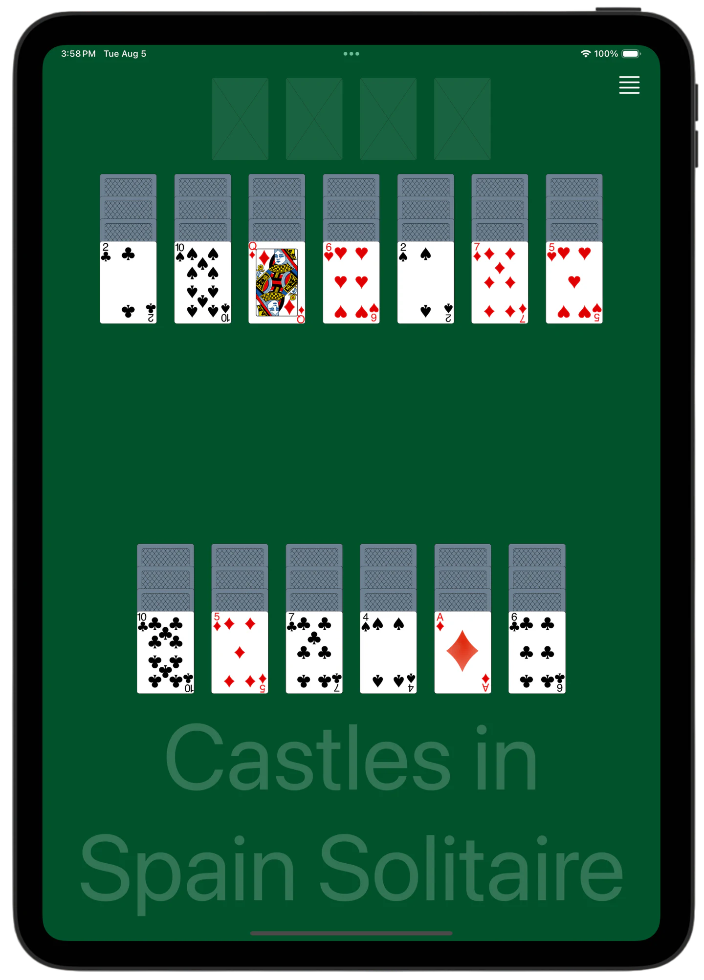 Castles In Spain Solitaire — Rules