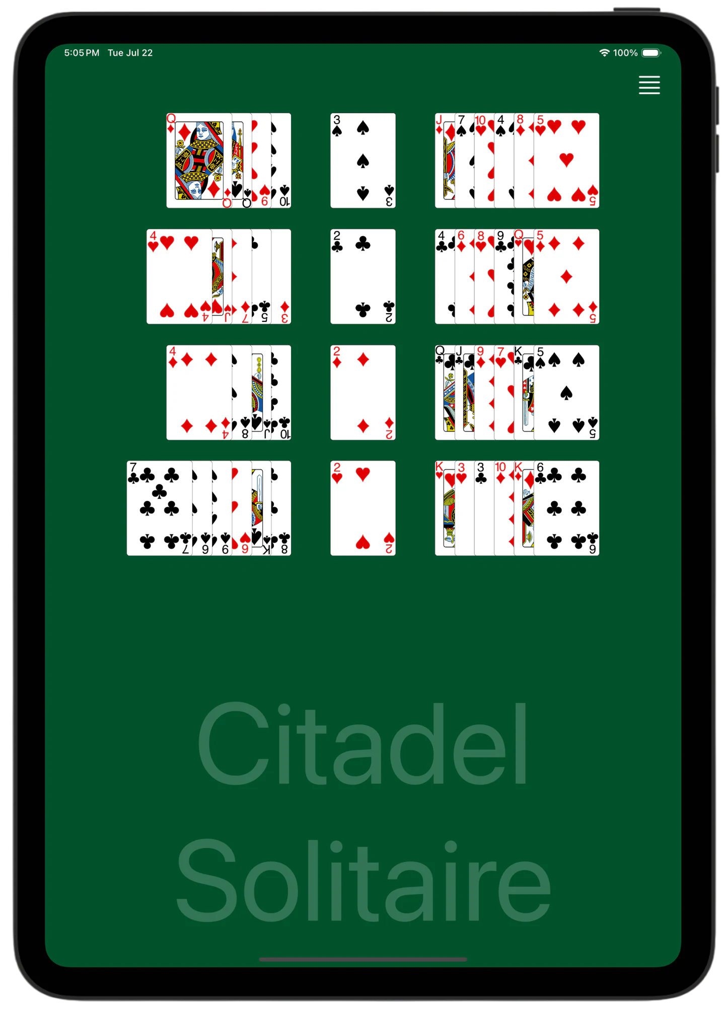 Citadel Solitaire — Rules