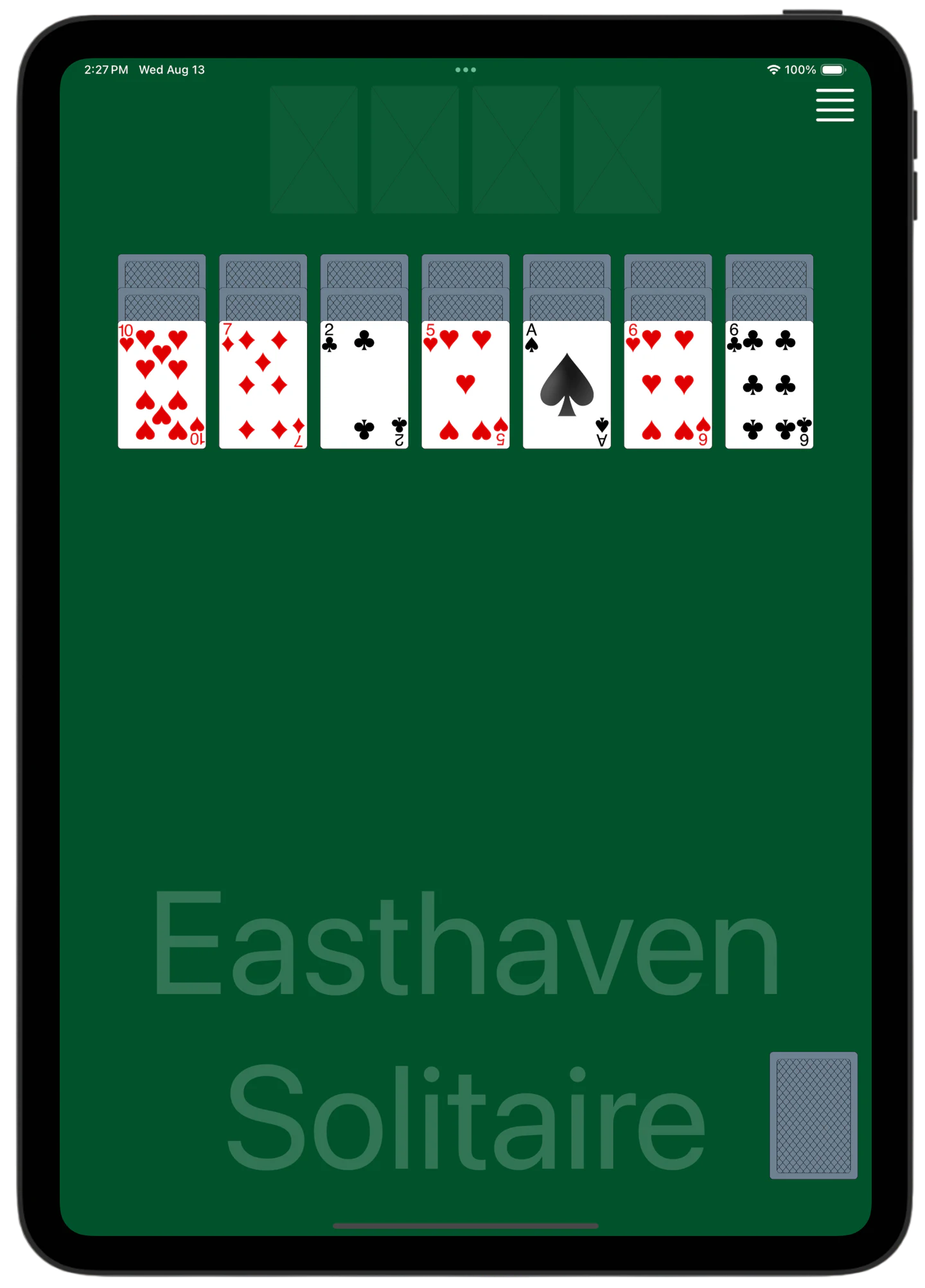 Easthaven Solitaire — Rules