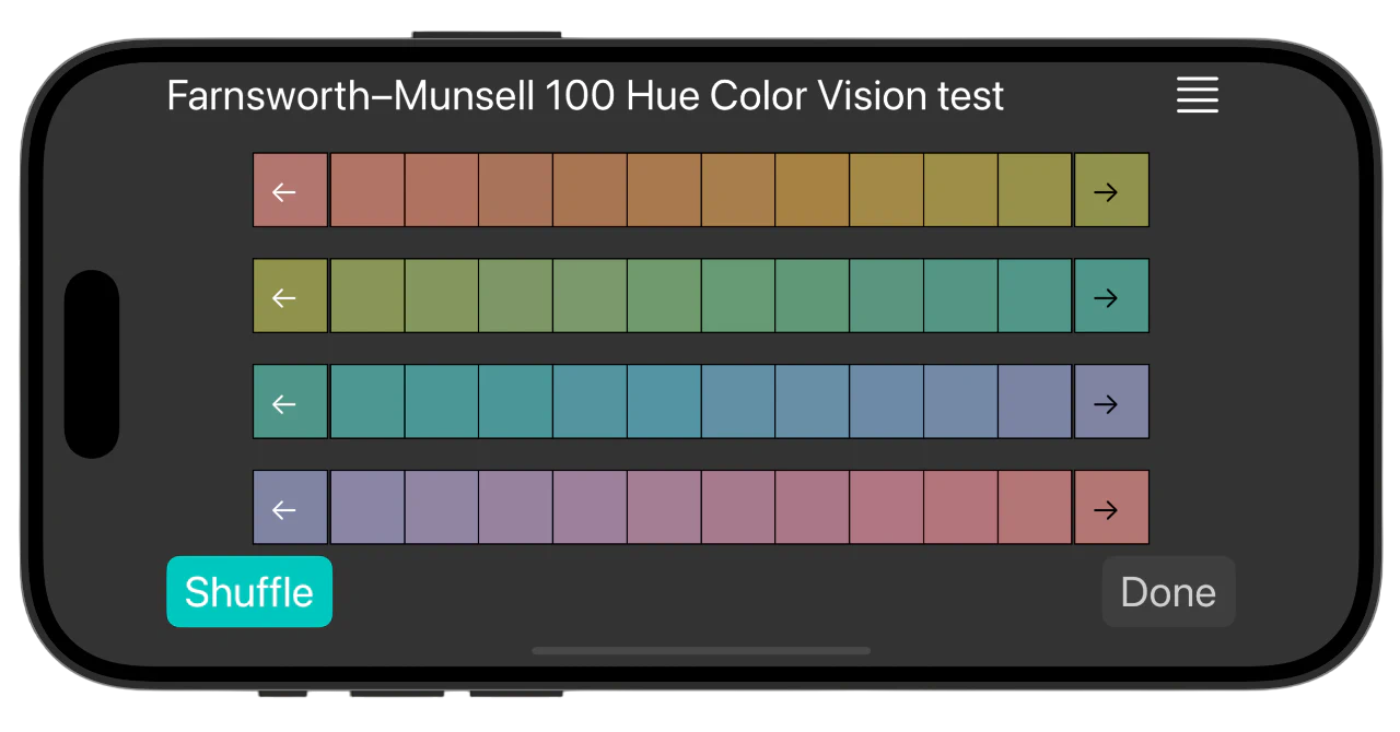 Farnsworth–Munsell 100 Hue Color Vision test — Background