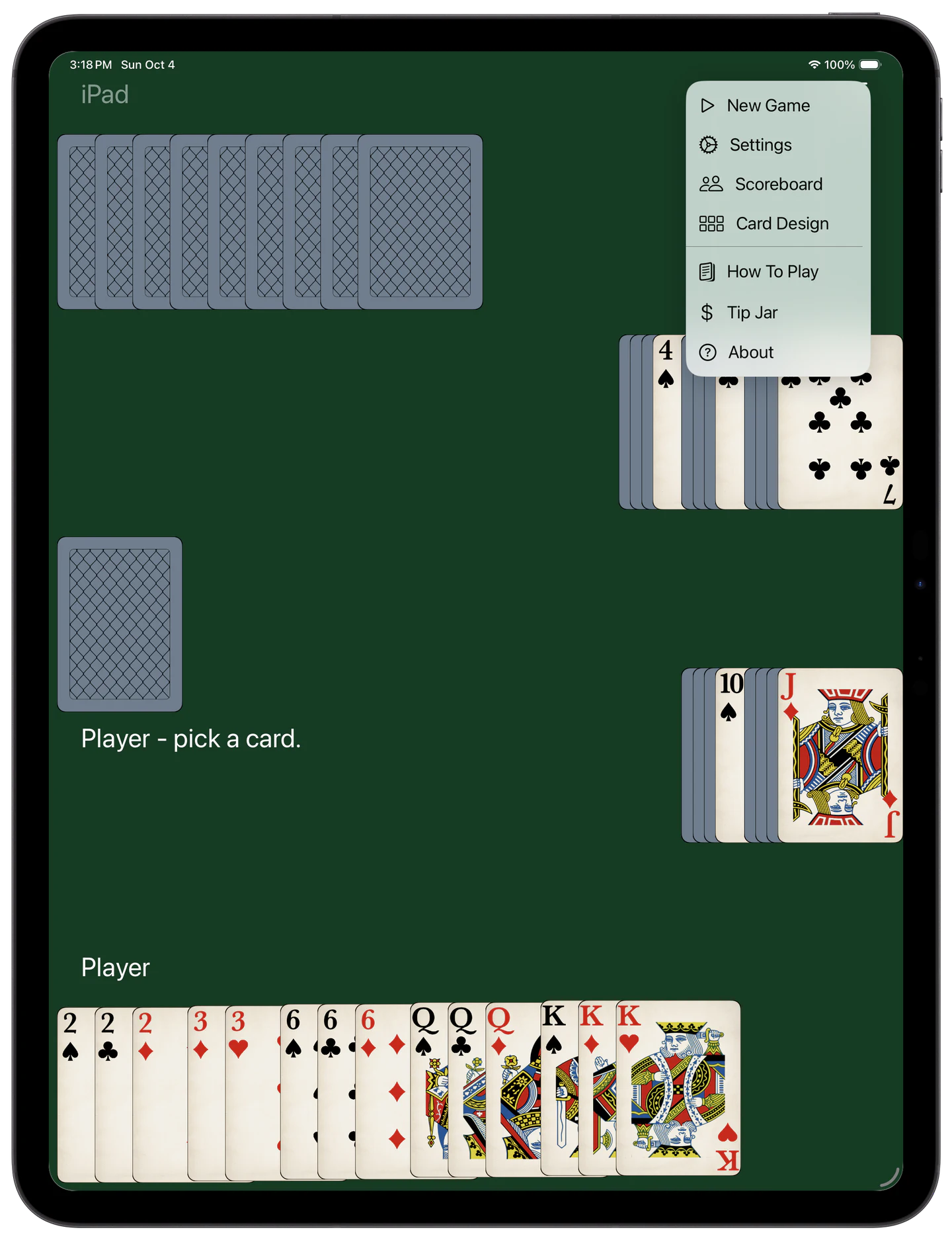 Go Fish — Menu