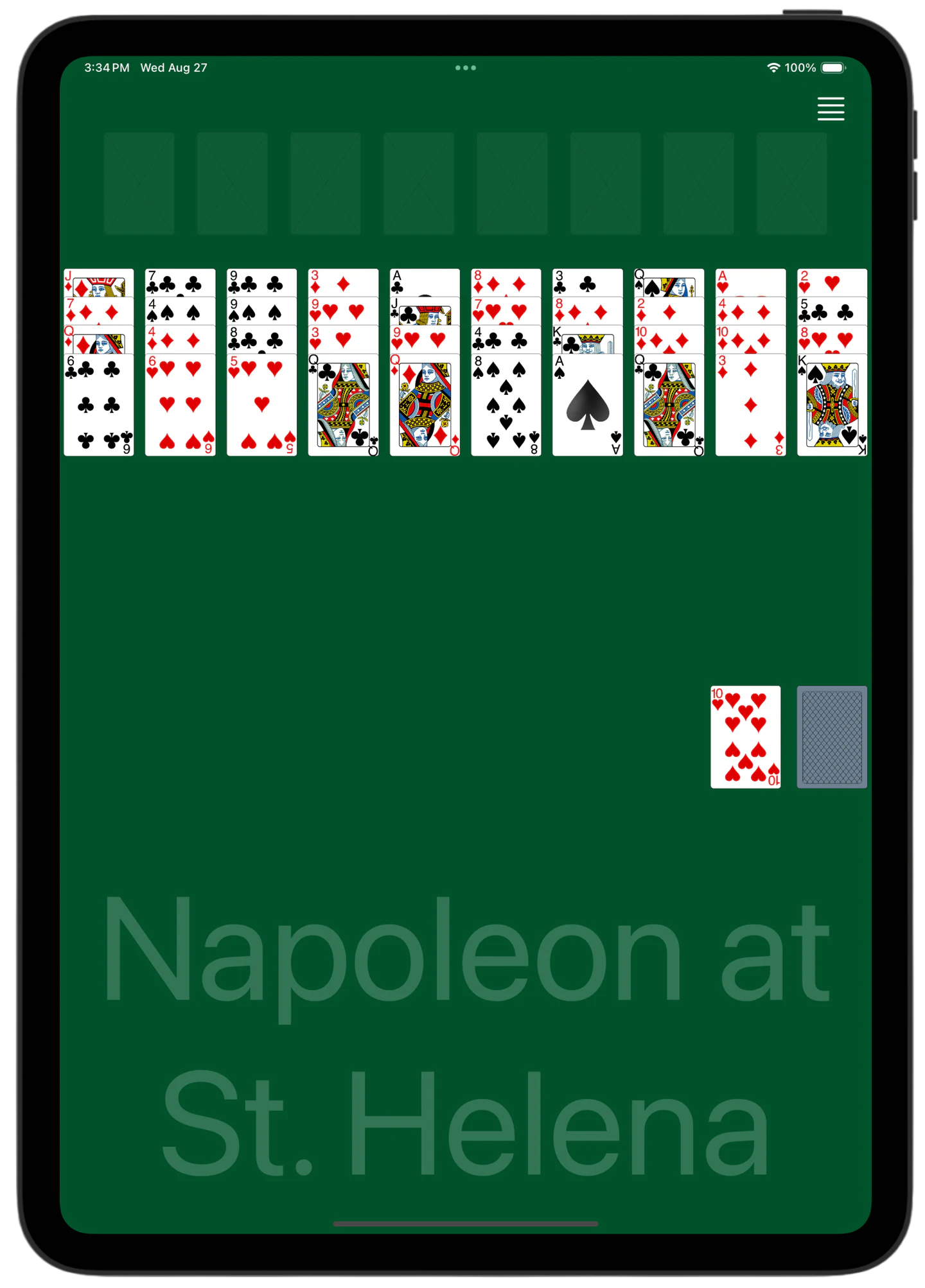 Napoleon at St. Helena — Rules