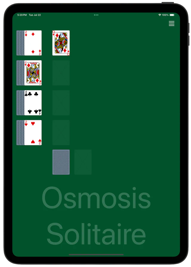 Osmosis solitaire
