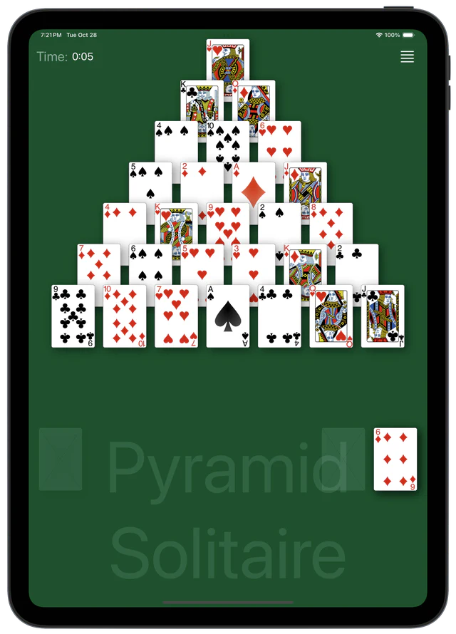 Pyramid solitaire