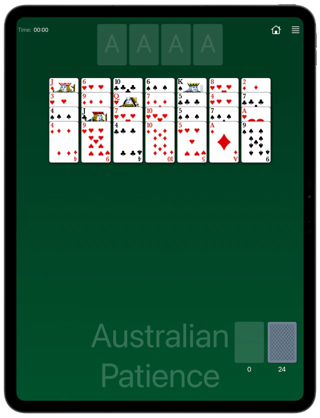 Australian Patience board layout