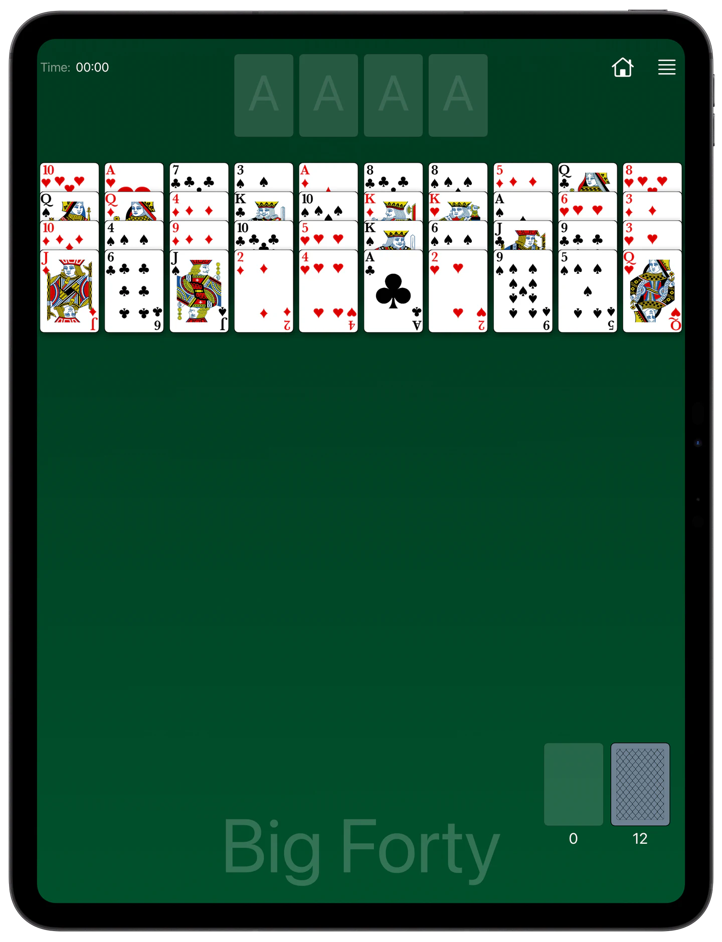 How to Play Big Forty Solitaire — Rules