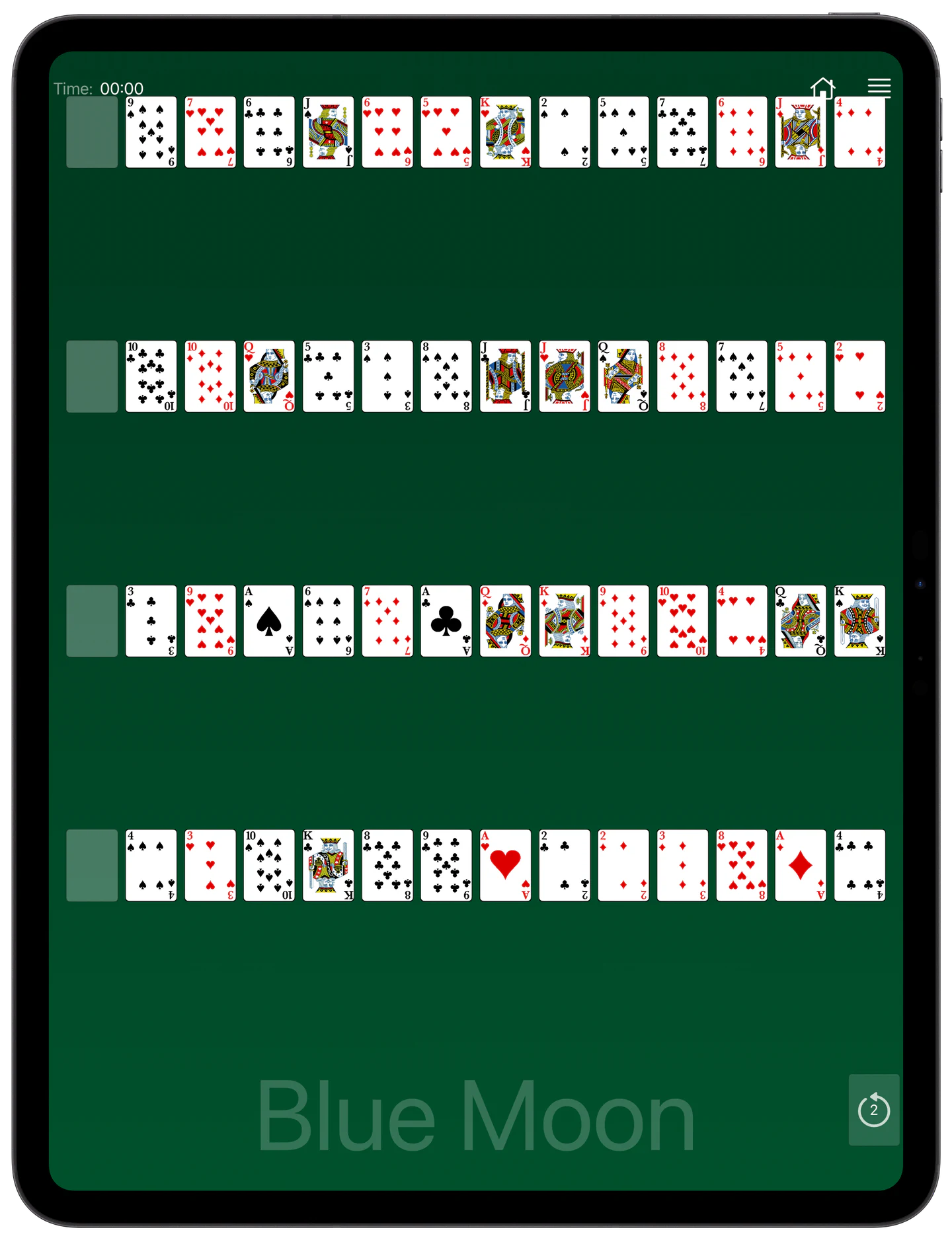 How to Play Blue Moon Solitaire — Rules