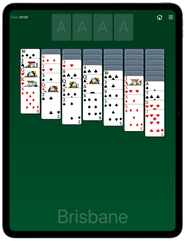 Brisbane Solitaire board layout
