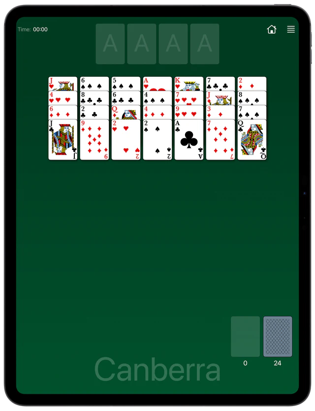 Canberra Solitaire board layout