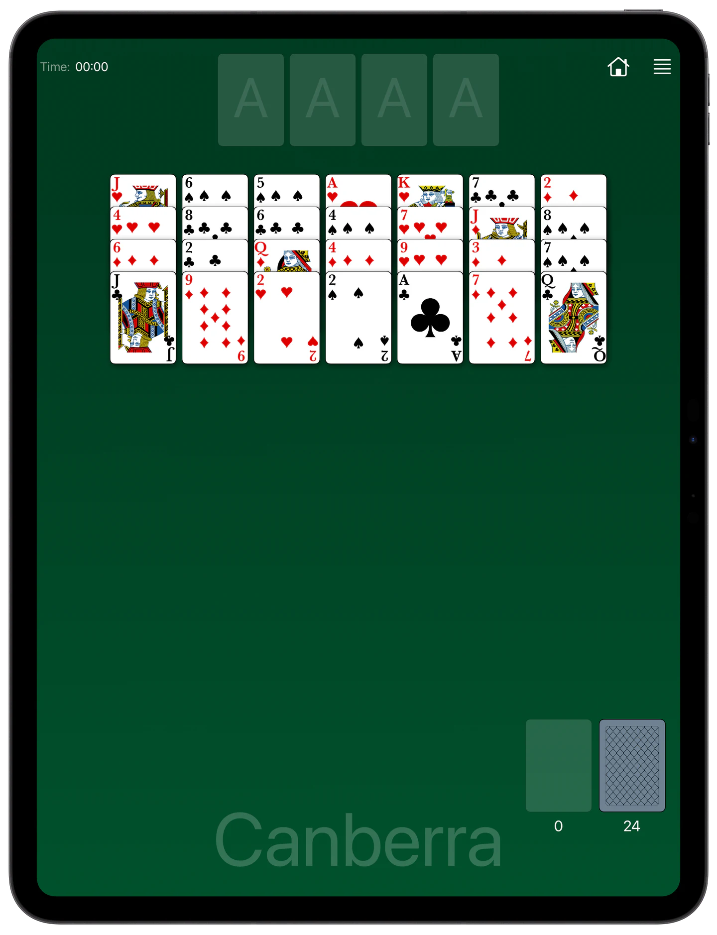 How to Play Canberra Solitaire — Rules