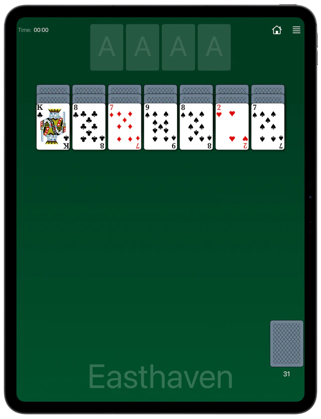 Easthaven Solitaire board layout