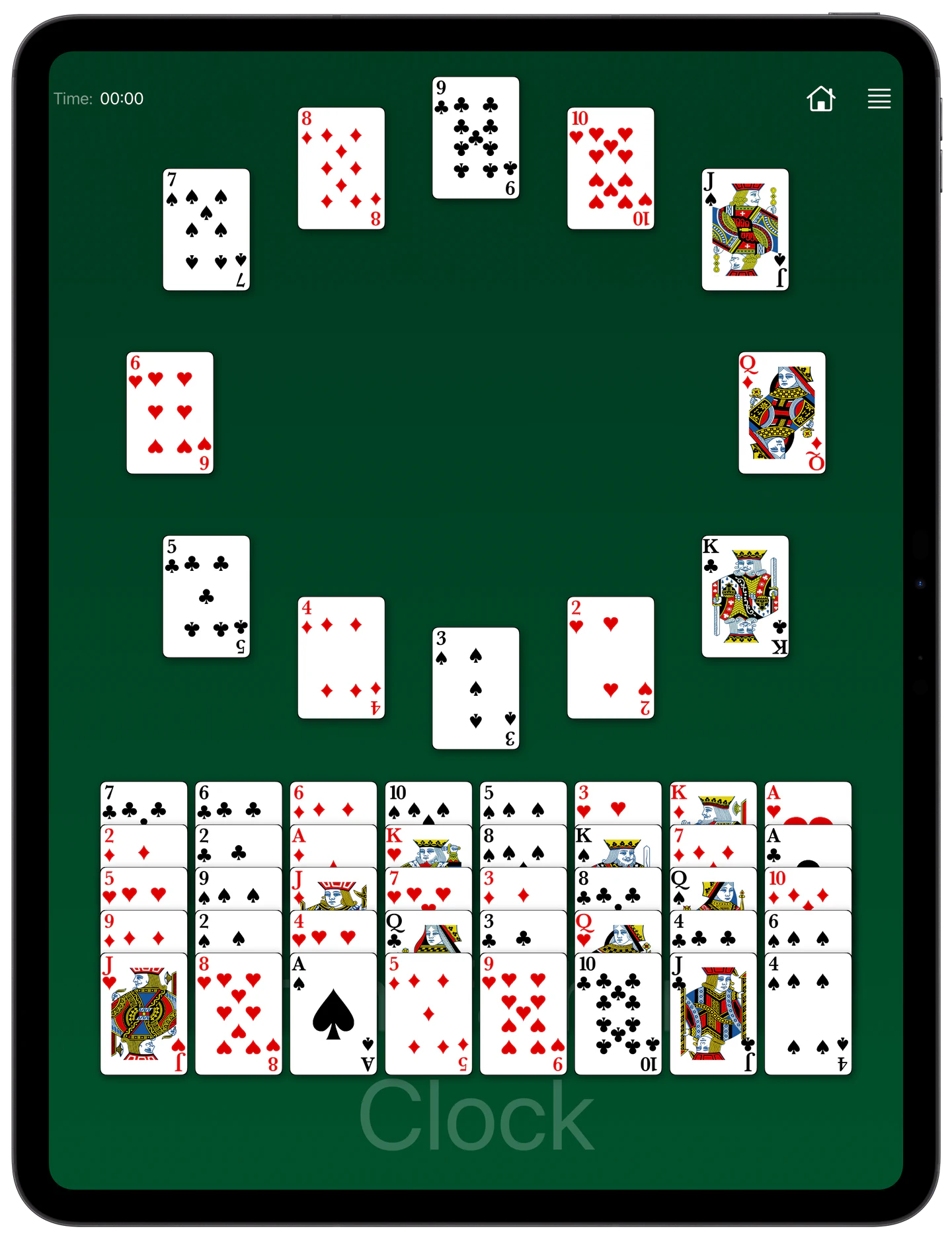 How to Play Grandfather's Clock Solitaire — Rules