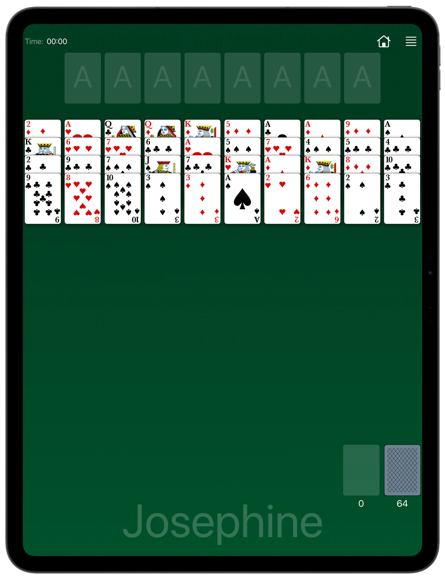 How to Play Josephine Solitaire — Rules