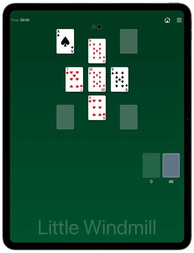 Little Windmill Solitaire board layout