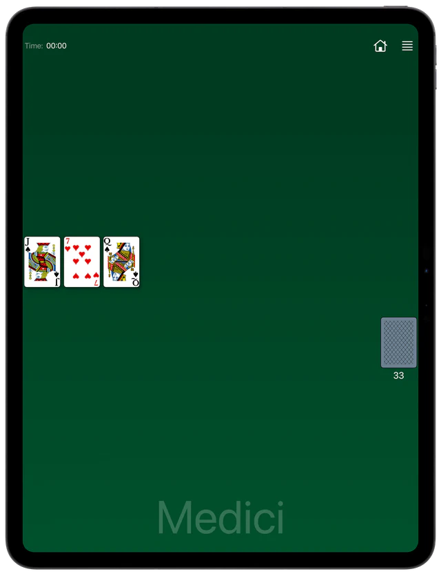 Medici Solitaire board layout