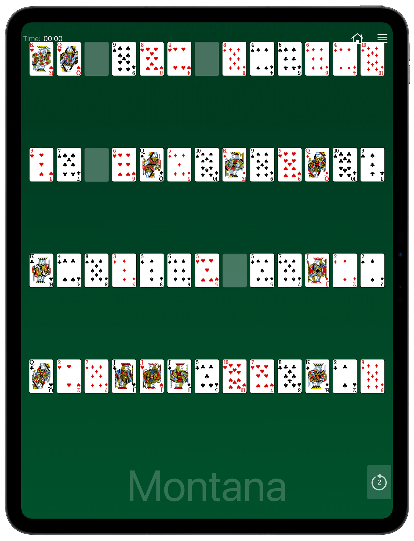 How to Play Montana Solitaire — Rules
