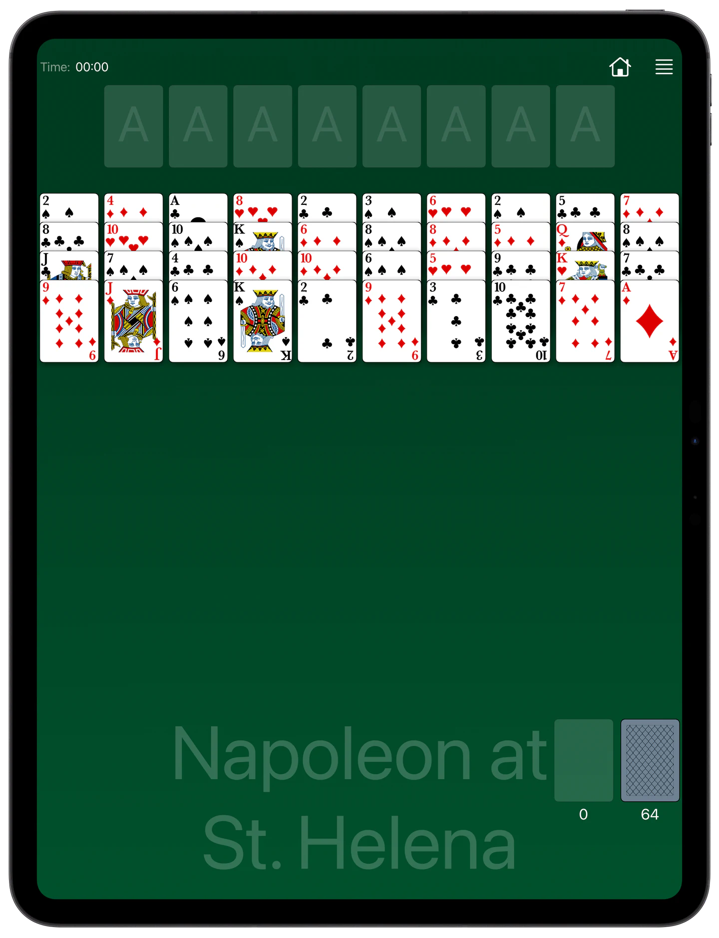How to Play Napoleon at St. Helena Solitaire — Rules