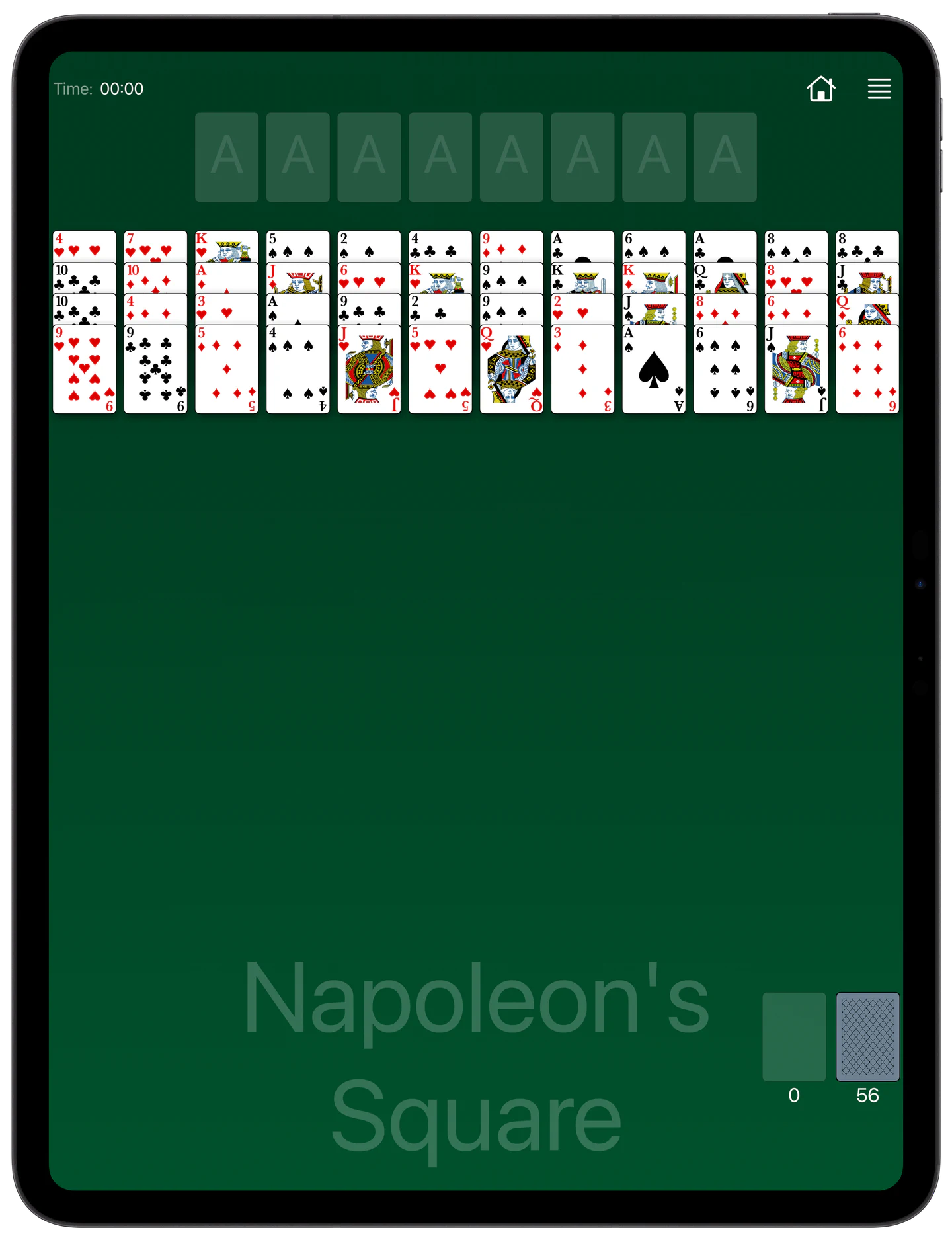 How to Play Napoleon's Square Solitaire — Rules
