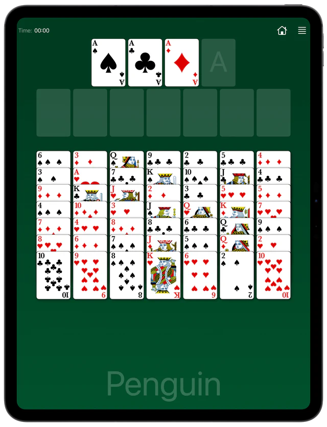 Penguin Solitaire board layout