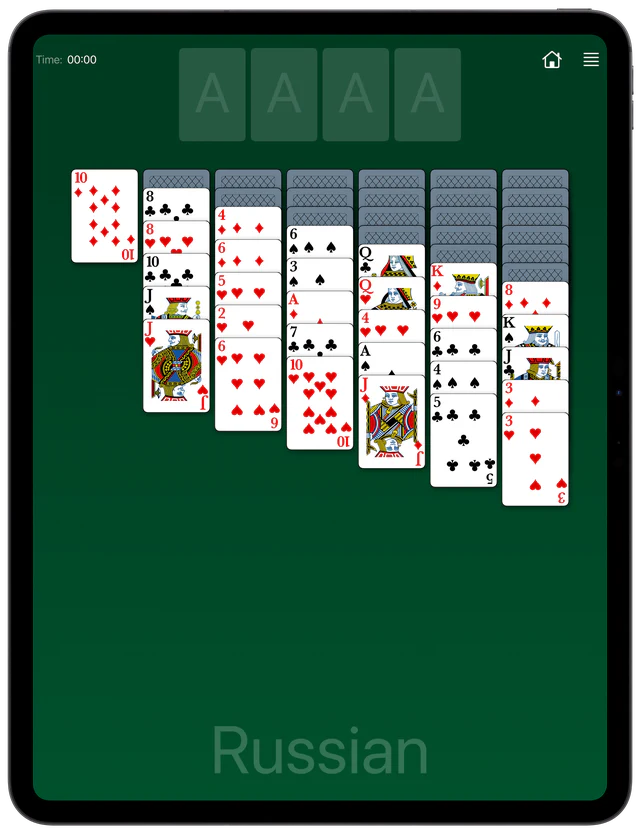 Russian Solitaire board layout