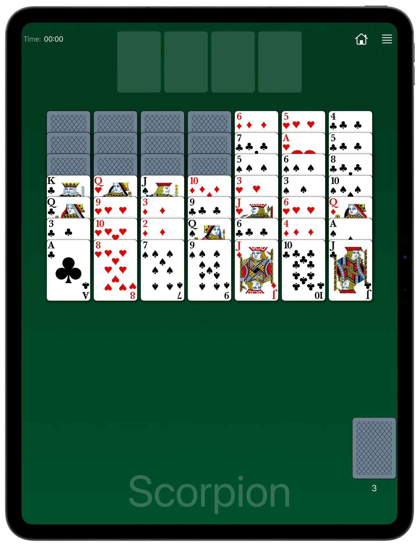 How to Play Scorpion Solitaire — Rules