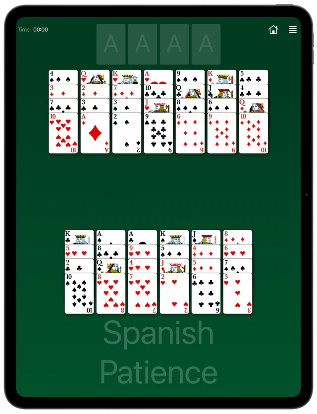 Spanish Patience board layout