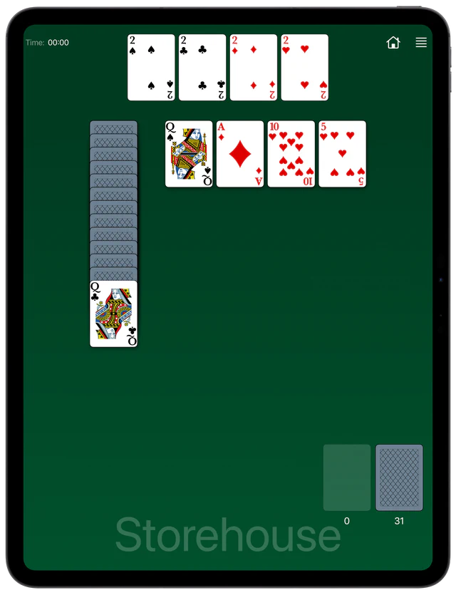 Storehouse Solitaire board layout