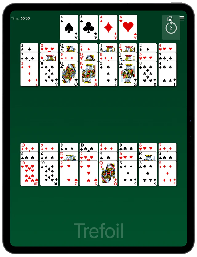 Trefoil Solitaire board layout