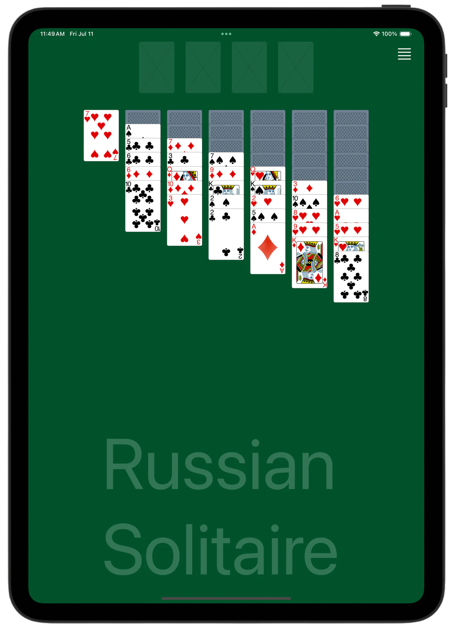 Russian Solitaire — Rules