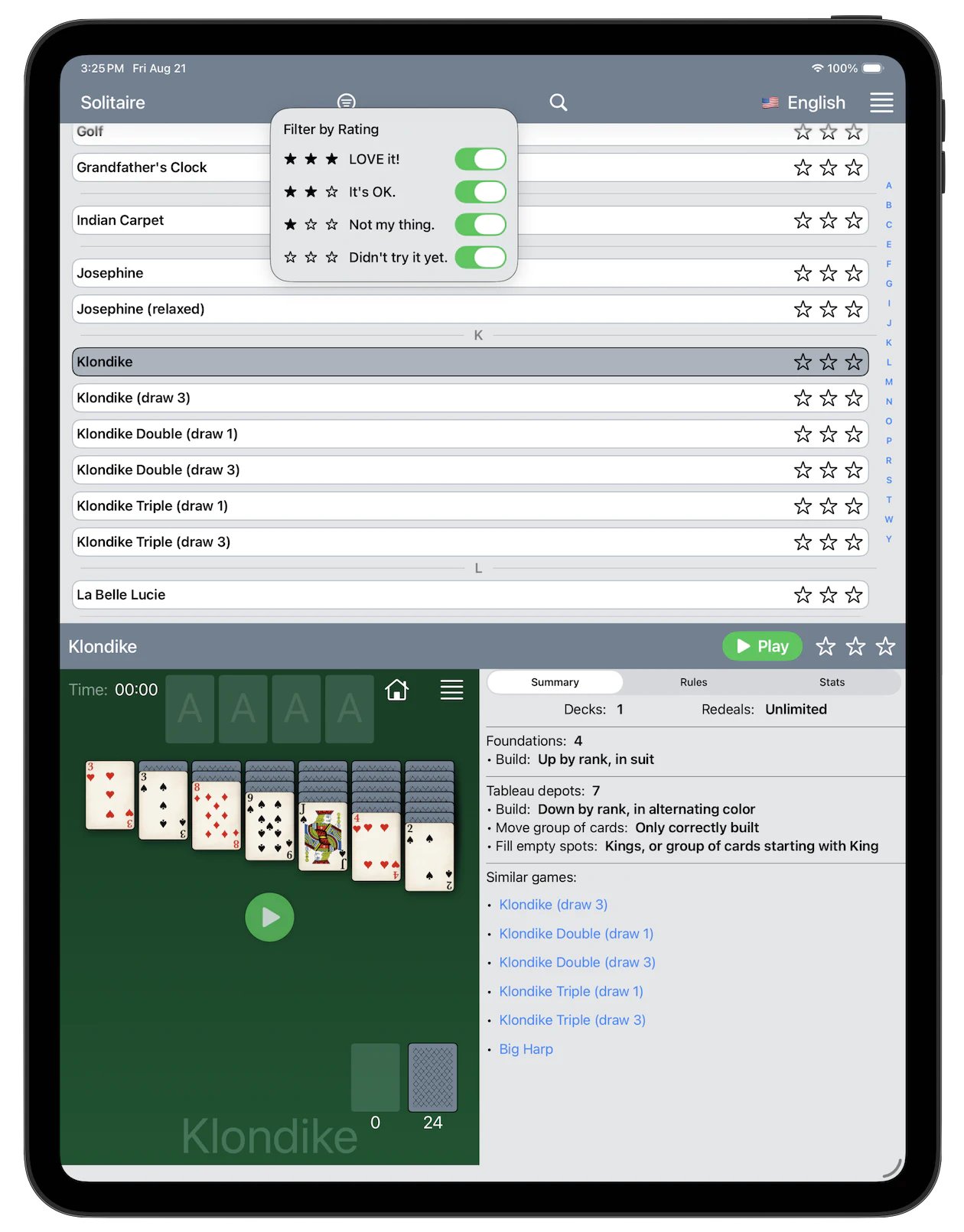 Fein Solitaire