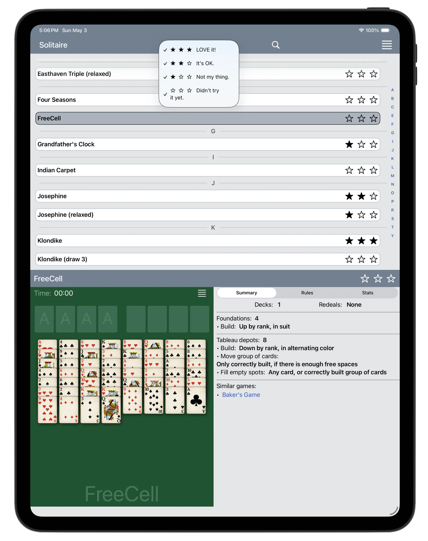 Fein Solitaire